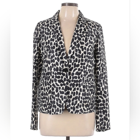 Kate Spade Silk Leopard Blazer – Size 10 - Picture 2 of 5